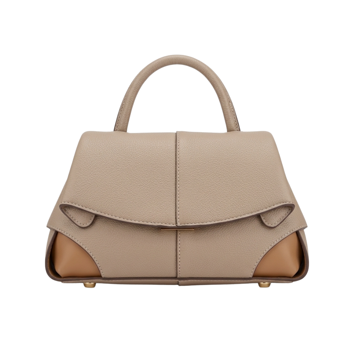 11 Numér Dix Curved Half-Moon Shoulder Bag – Sand Beige - Image 1
