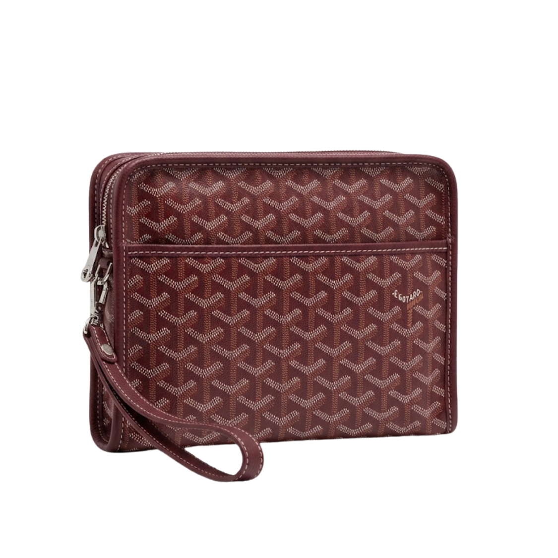 25 Jouven Toiletry Bag Monogram Travel Toiletry Organizer – Burgundy - Image 1