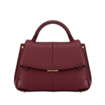Numér Dix Curved Half-Moon Shoulder Bag – Burgundy