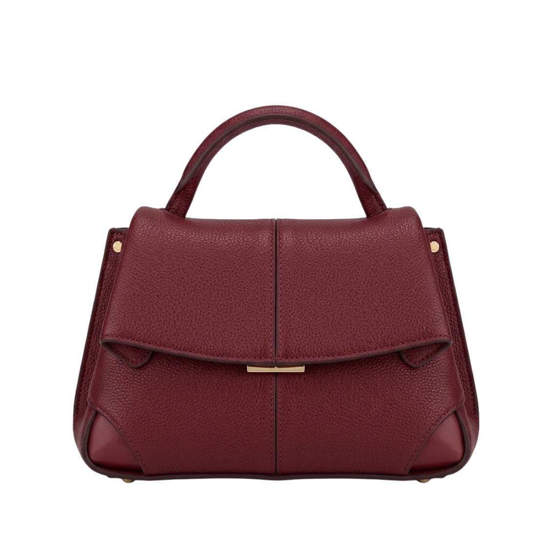 8 Numér Dix Curved Half-Moon Shoulder Bag – Burgundy - Image 1