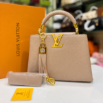 Braided Handle Tassel Handbag with Detachable Strap - Image 6