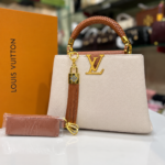Braided Handle Tassel Handbag with Detachable Strap - Image 4