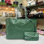 Chevron Print Shoulder Tote Bag with Matching Pouch – 7 Colours - Image 5